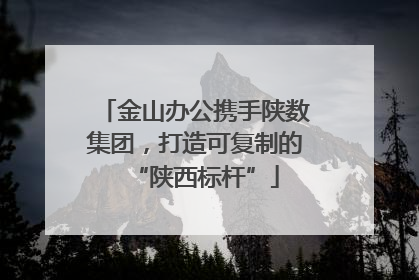 金山办公携手陕数集团，打造可复制的“陕西标杆”