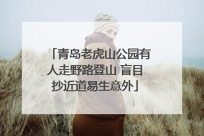 青岛老虎山公园有人走野路登山 盲目抄近道易生意外