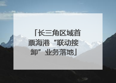 长三角区域首票海港“联动接卸”业务落地