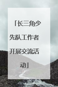 长三角少先队工作者开展交流活动