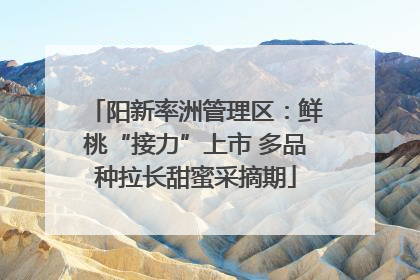 阳新率洲管理区：鲜桃“接力”上市 多品种拉长甜蜜采摘期