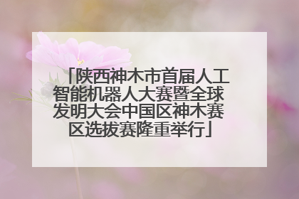 陕西神木市首届人工智能机器人大赛暨全球发明大会中国区神木赛区选拔赛隆重举行