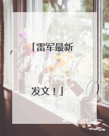 雷军最新发文！
