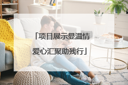 项目展示显温情 爱心汇聚助残行