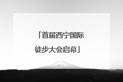 首届西宁国际徒步大会启幕
