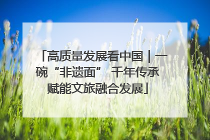 高质量发展看中国｜一碗“非遗面” 千年传承赋能文旅融合发展