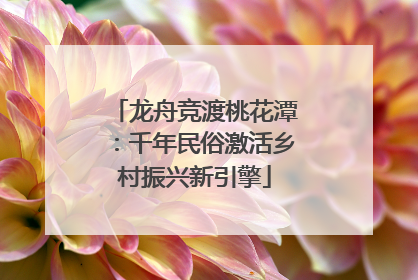 龙舟竞渡桃花潭：千年民俗激活乡村振兴新引擎