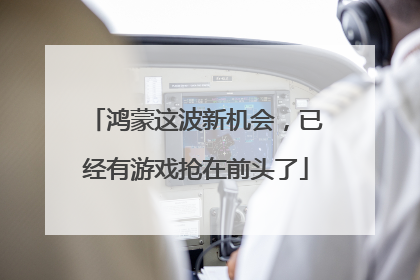 鸿蒙这波新机会，已经有游戏抢在前头了