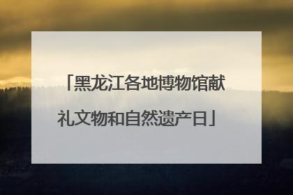 黑龙江各地博物馆献礼文物和自然遗产日