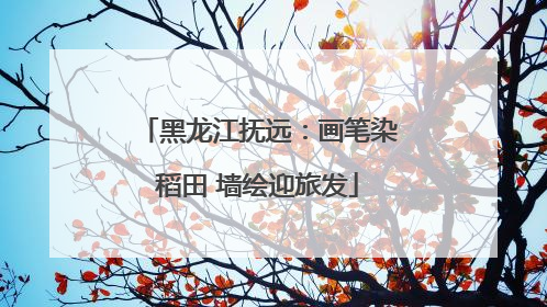 黑龙江抚远：画笔染稻田 墙绘迎旅发