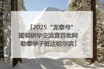 2025“龙泰号”援疆研学交流营首批阿勒泰学子抵达哈尔滨