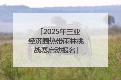 2025年三亚经济圈热带雨林挑战赛启动报名