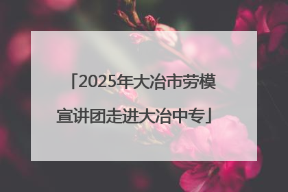 2025年大冶市劳模宣讲团走进大冶中专