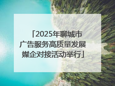 2025年聊城市广告服务高质量发展媒企对接活动举行