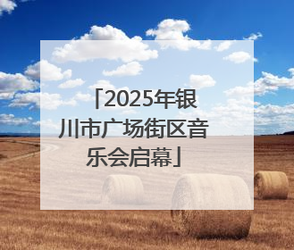 2025年银川市广场街区音乐会启幕