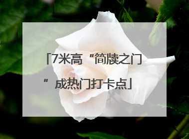 7米高“简牍之门”成热门打卡点