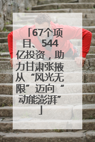 67个项目、544亿投资，助力甘肃张掖从“风光无限”迈向“动能澎湃”