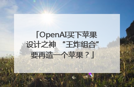 OpenAI买下苹果设计之神 “王炸组合”要再造一个苹果？