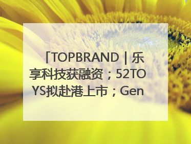 TOPBRAND｜乐享科技获融资；52TOYS拟赴港上市；Gentle Monster合作谷歌；Valentino传播官离职